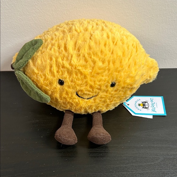 Jellycat Other - Jellycat Sunny Lemon Plush with Green Leaf